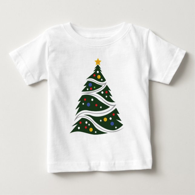 Christmas Tree Baby T-Shirt (Front)