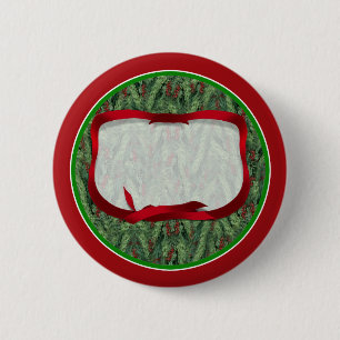 Christmas Tree Background 6 Cm Round Badge