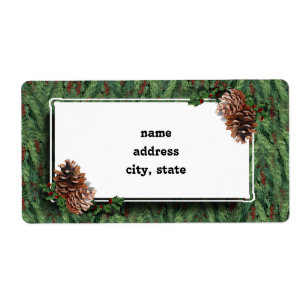 Christmas Tree Background w/Tag