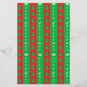 Christmas Tree Backgroundpattern Stationery