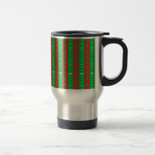 Christmas Tree Backgroundpattern Travel Mug