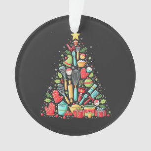 Christmas Tree Baking Chef Cook Xmas  Ornament