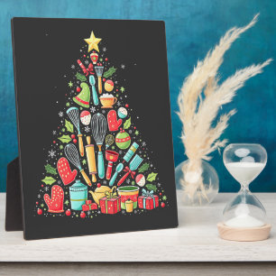 Christmas Tree Baking Chef Cook Xmas Plaque
