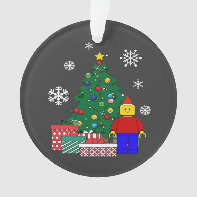  Christmas Tree Baseball  Ornament (Front)