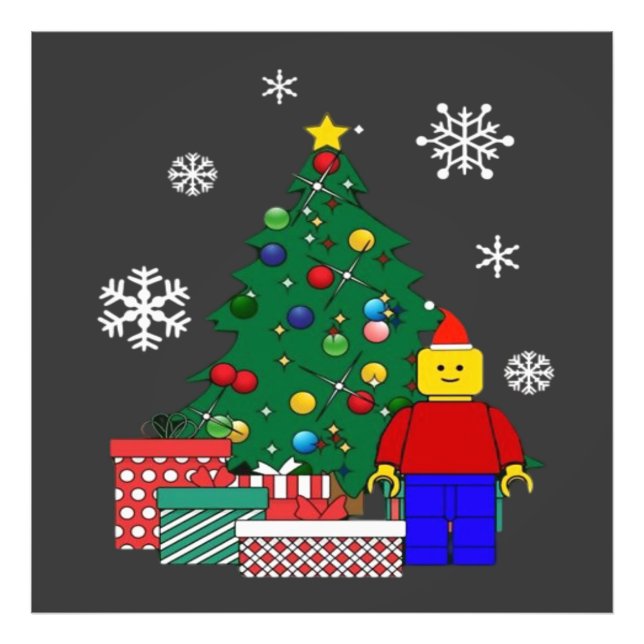  Christmas Tree Baseball  Photo Print (Front)