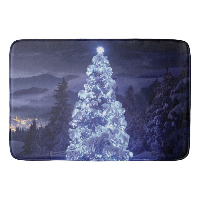Christmas Tree  Bath Mat (Front)