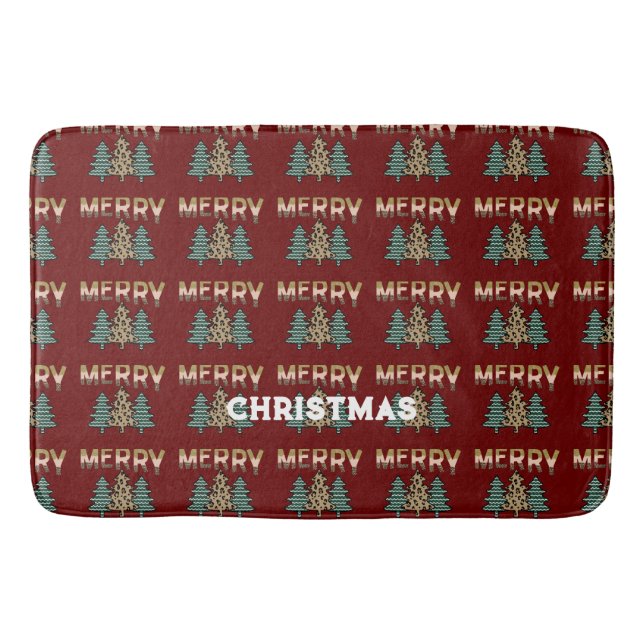 Christmas Tree Bath Mat (Front)