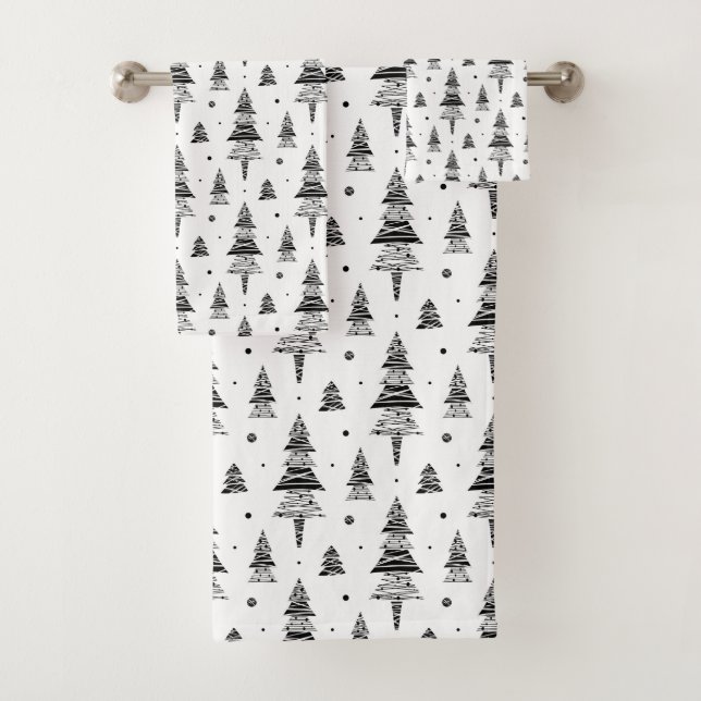 Christmas tree  bath towel set (Insitu)