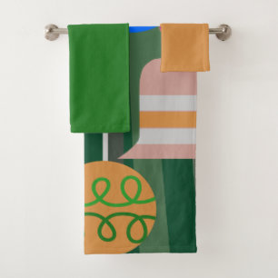 Christmas Tree Bath Towel Set