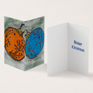 Christmas Tree Bauble Christmas Card