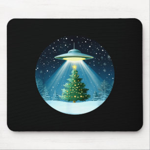 Christmas Tree Beamed By Ufo For Interstellar Holi Mouse Mat