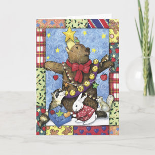 Christmas Tree Bear Holiday Card