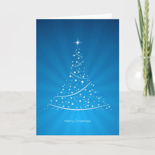 Christmas Tree (Blue) card (Front)