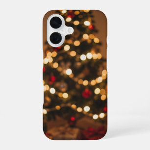 Christmas Tree Bokeh Warm Lights Phone Case