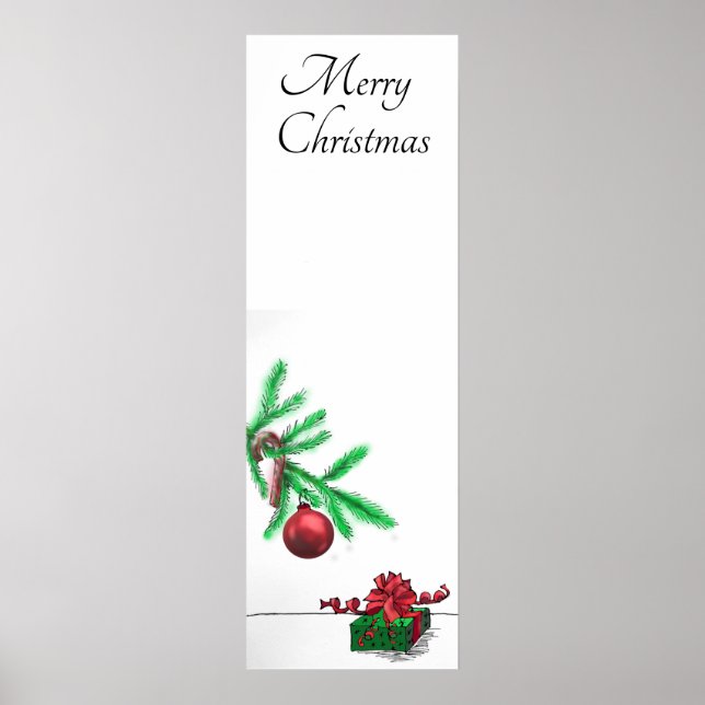 Christmas tree branch poster (Front)