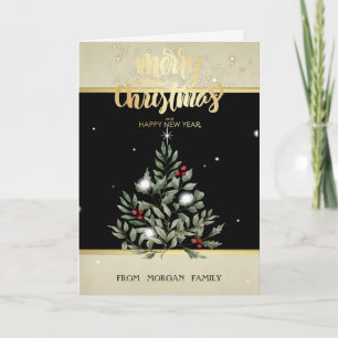 Christmas Tree Branches  Holiday Card