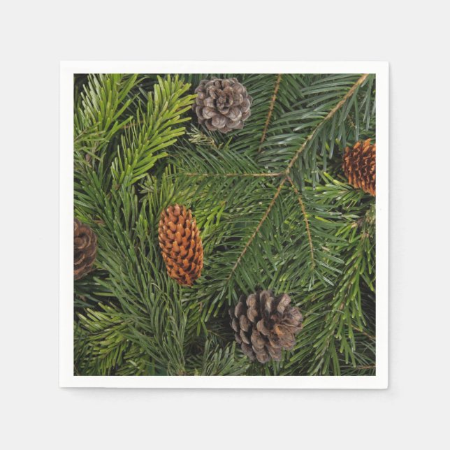 Christmas Tree Branches Napkin (Front)