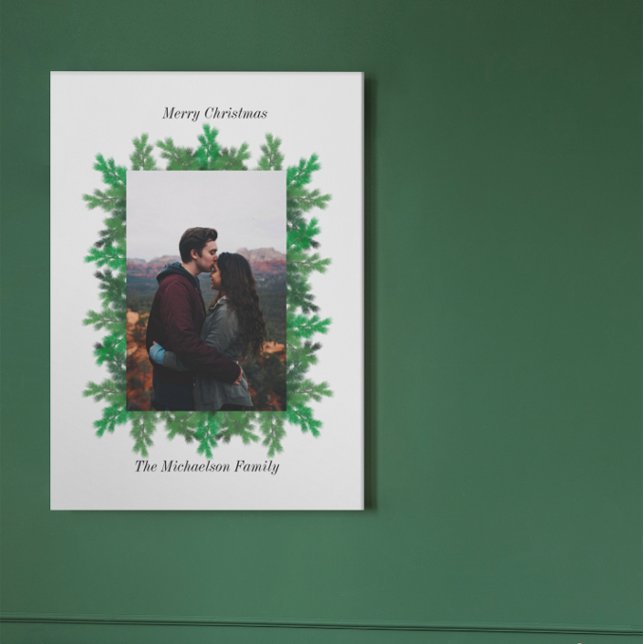 Christmas Tree Branches Photo Canvas Print (Creator Uploaded)