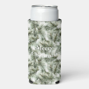 Christmas Tree Branches Seltzer Can Cooler