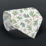 Christmas Tree Branches Tie<br><div class="desc">Christmas Spruce Branches pattern</div>