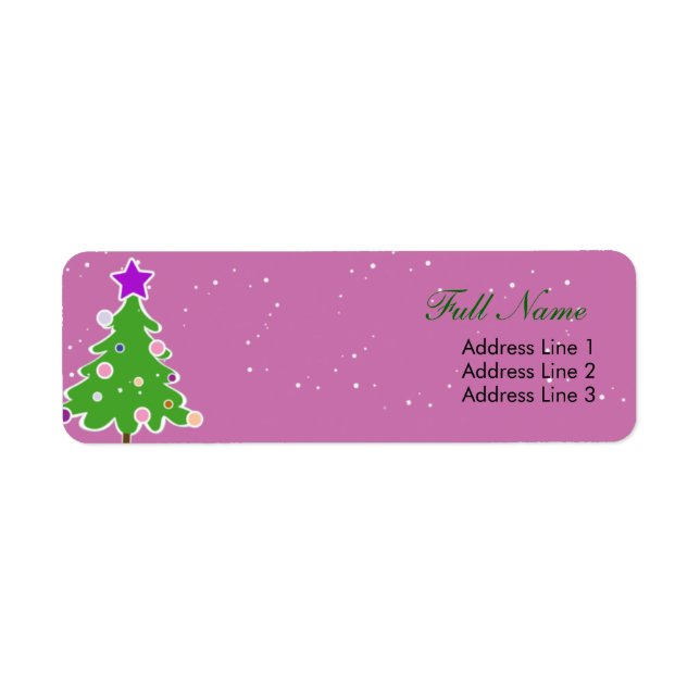 Christmas Tree Bright - christmas labels (Front)