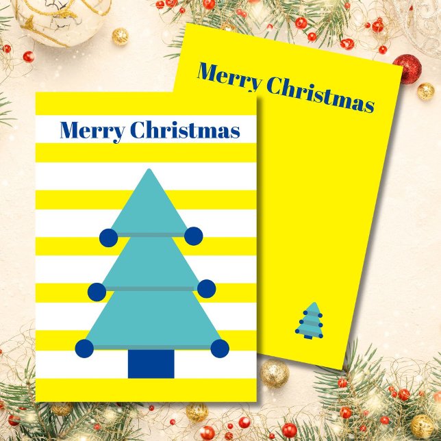 Christmas Tree Bright Colourful Greeting Card (Creator Uploaded)