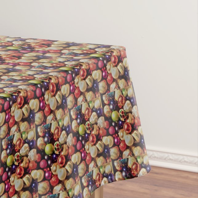 CHRISTMAS TREE BULBS tablecloth (In Situ)