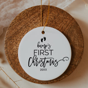 Christmas Tree Bump's First Christmas Holiday Ceramic Tree Decoration