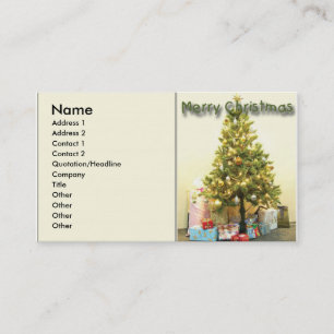 Christmas Tree Business Card