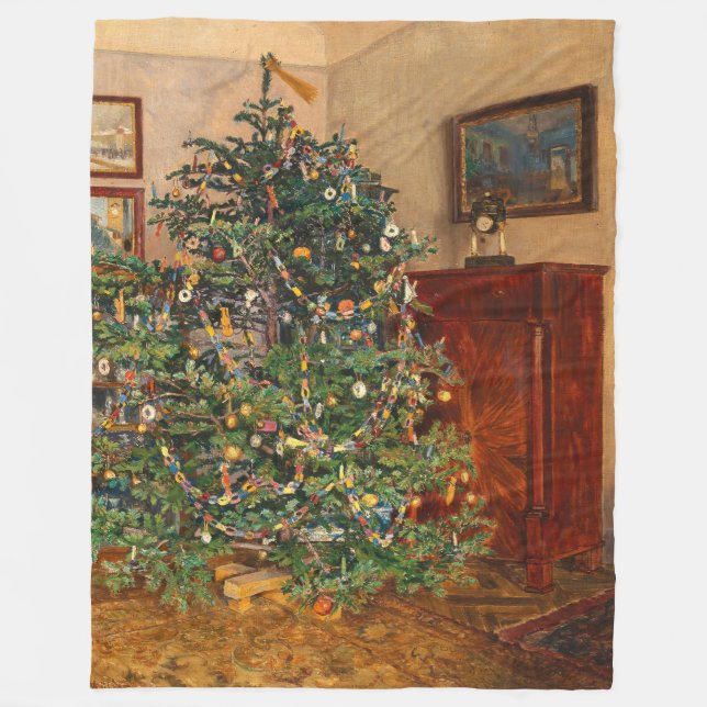Christmas Tree C Müller Weihnachtsbaum 1914 Fleece Blanket (Front)
