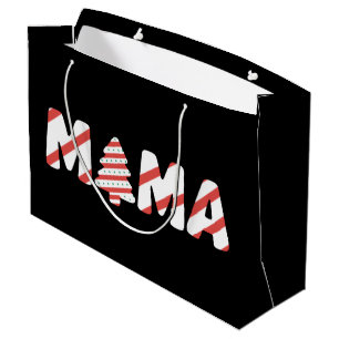 Christmas Tree Cake Matching Family Party Mama Large Gift Bag