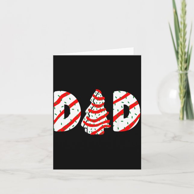 Christmas Tree Cake Matching Family Party Pajama D Card (Front)