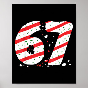 Christmas Tree Cakes 67 Meme Gen Alpha Slang Kids  Poster