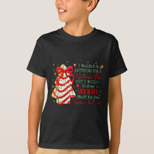 Christmas Tree Cakes Coquette Bow Xmas Pajamas Hol T-Shirt