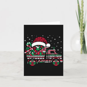 Christmas Tree Candy Dump Truck Christmas Boys Men Card