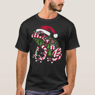 Christmas Tree Candy Frog Santa Christmas Womens M T-Shirt