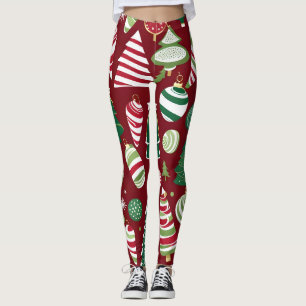 christmas tree candy ornaments leggings