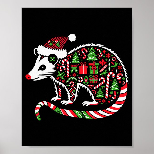 Christmas Tree Candy Ssum Santa Christmas Womens M Poster (Front)