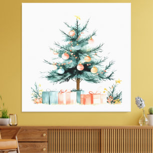 Christmas tree canvas print