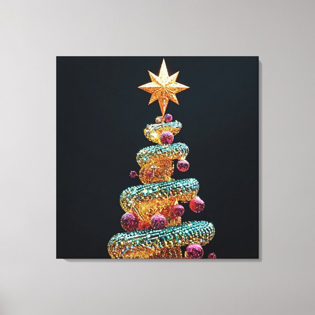 Christmas tree canvas print (Front)