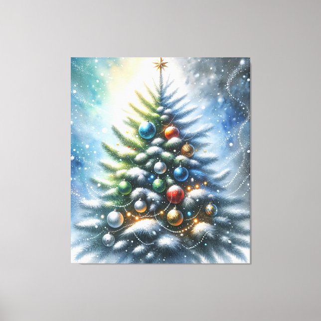 Christmas Tree Canvas Print (Front)