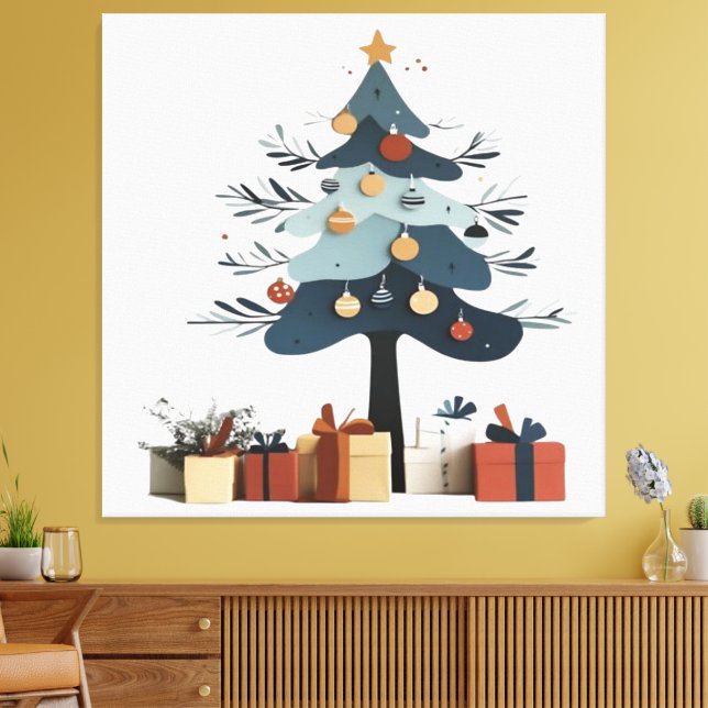 Christmas tree  canvas print (Insitu(LivingRoom))