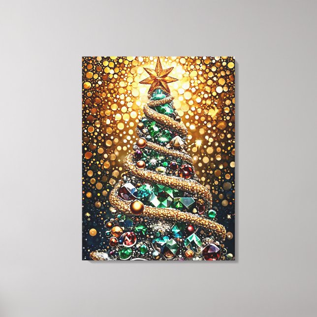 Christmas tree canvas print (Front)