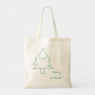 Christmas Tree Canvas Tote Bag