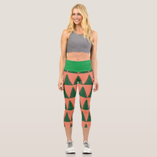 christmas tree capris leggings