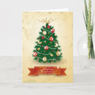 Christmas tree, card