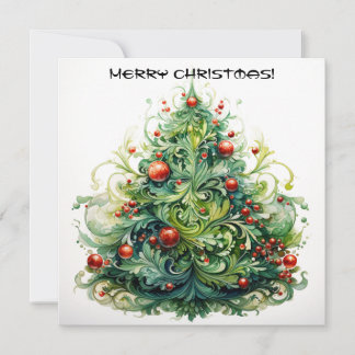 Christmas tree card