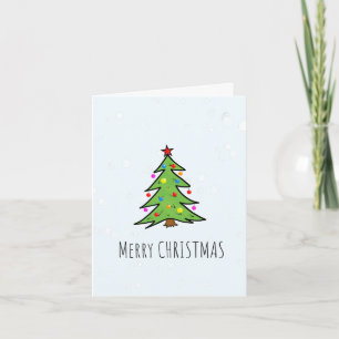 Christmas tree card