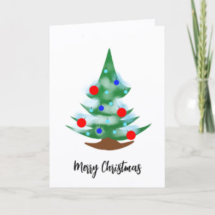 Christmas tree card