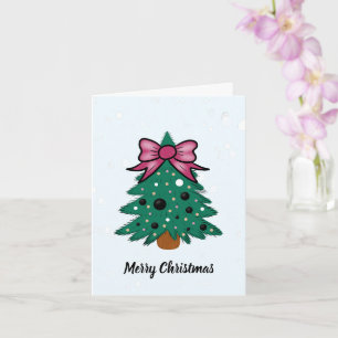 Christmas tree card